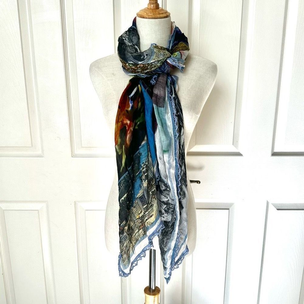 Sandy & Sid miami colorful scarf